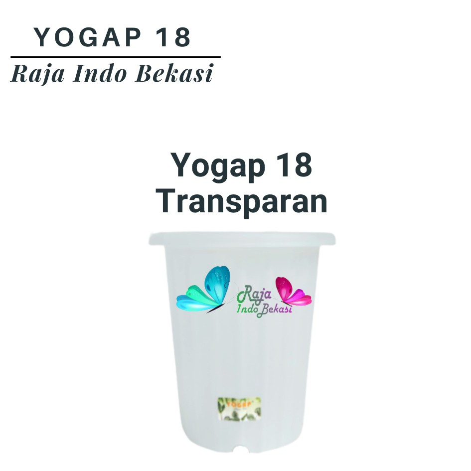 Pot Yogap 18 Putih Coklat Merah Bata Bening Transparan Pot Yogap Yoga 18 19 25 Tebal Murah