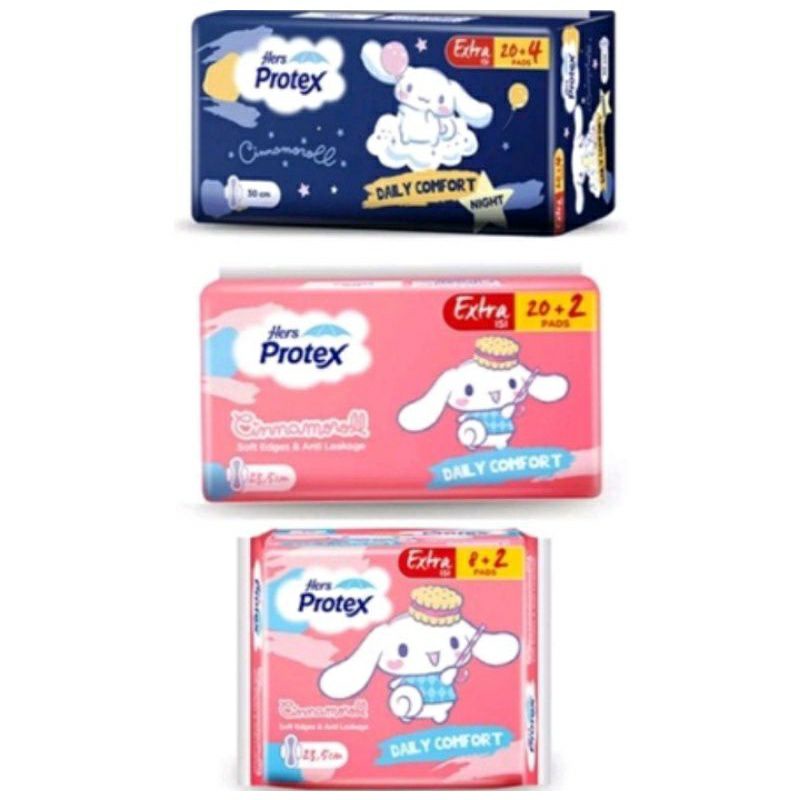 HERS PROTEX DAILY COMFORT CINNAMOROLL  DAILY 23,5CM & NIGHT 30CM