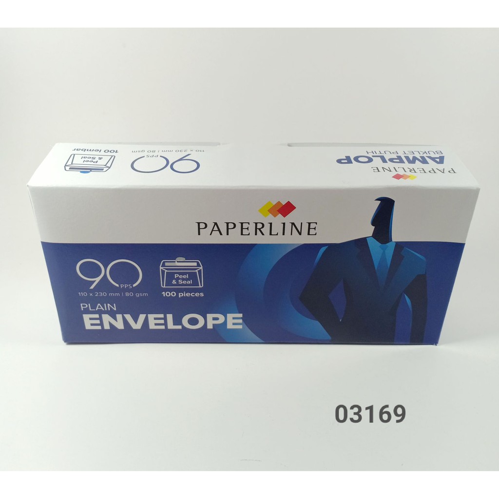 

Amplop Paperline 90 With Seal (Perekat) (1 pak) - 03169