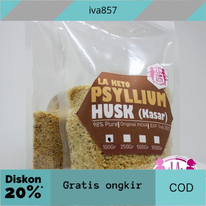 

PROMO PSYLLIUM HUSK KASAR 100 GR GRATIS ONGKIR