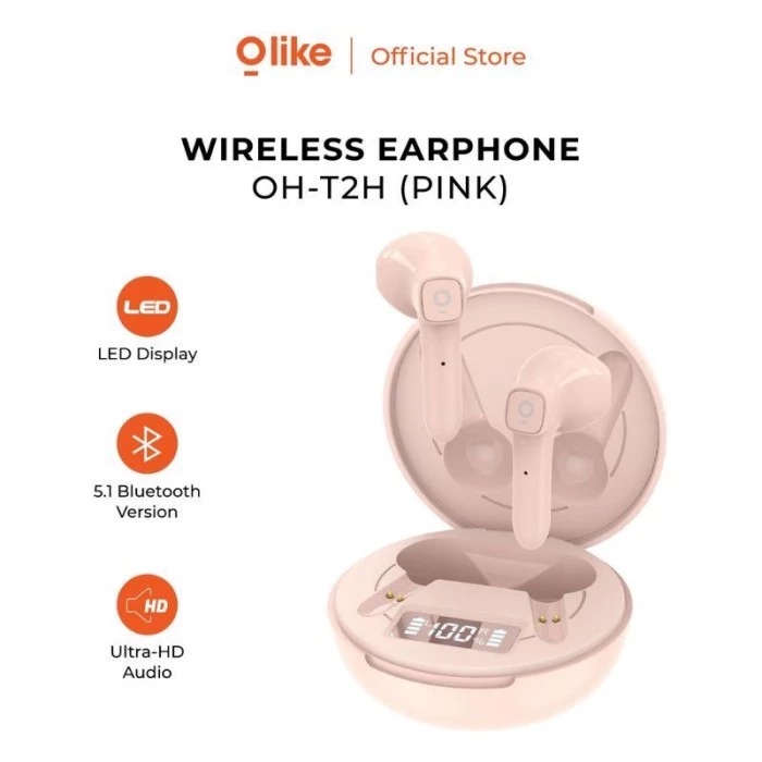 EARPHONE BLUETOOTH TWS OLIKE OH-T2H -GARANSI RESMI