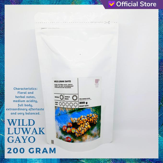 

[ COD ] KOPI ARABIKA GAYO LUWAK 200 GRAM BIJI DAN BUBUK LIMITED EDITION Kode 1146