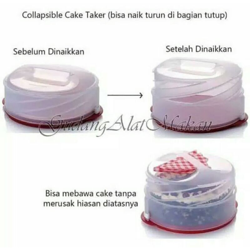 Cake Taker Tupperware / tempat kue