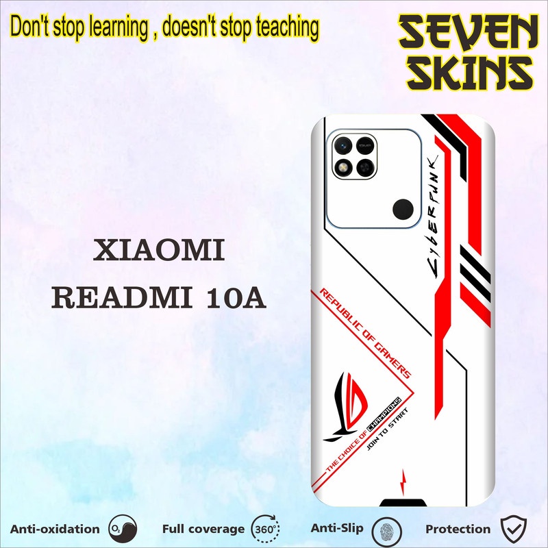 SKIN HANDPHONE DAPAT 2 PCS XIAOMI READMI 10A ROG1