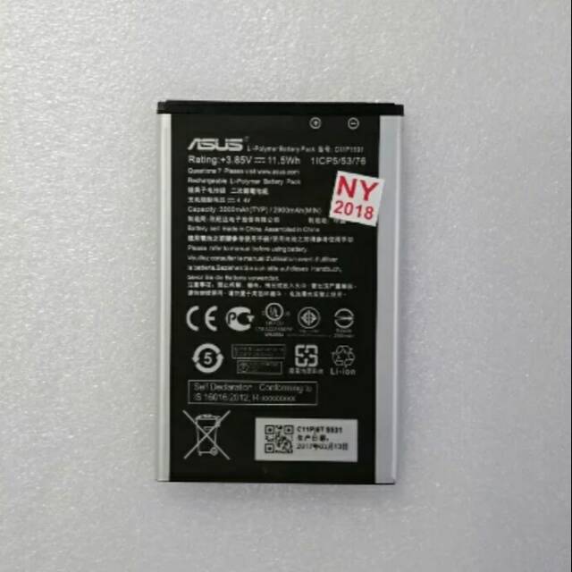 Batre Baterai Battery Asus Zenfone 2 Laser 5.5 ZE550KL Selfie ZD551KL ZE601KL C11P1501