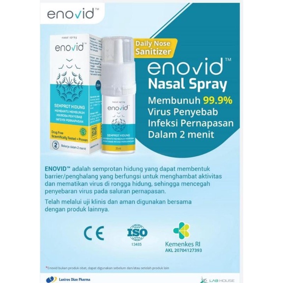 Enovid spray/ menyembuhkan dari covid