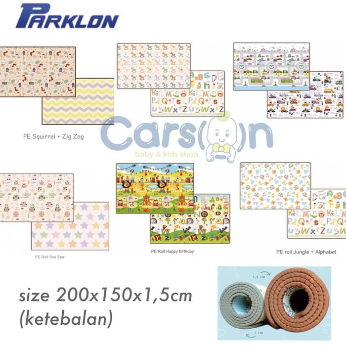 Karpet Parklon Playmat 1.5cm PE/Alas Lantai Anak Bayi Mirip Coby Haus-1