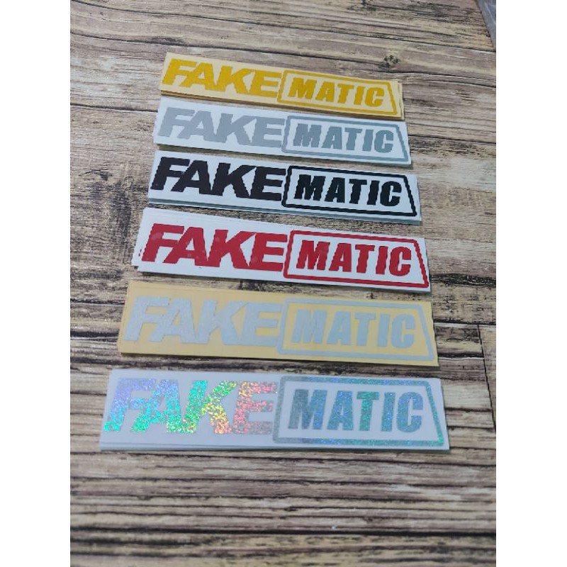 STICKER STIKER FAKE MATIC MANTAN CUTTING