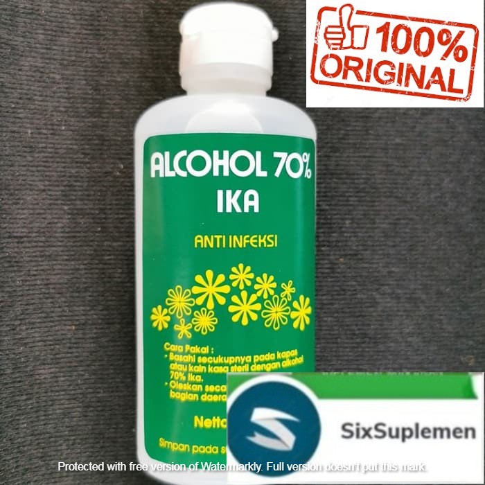 Alkohol Ika Alcohol 70% antiseptic Hand Sanitizer Desinfectant 100ml