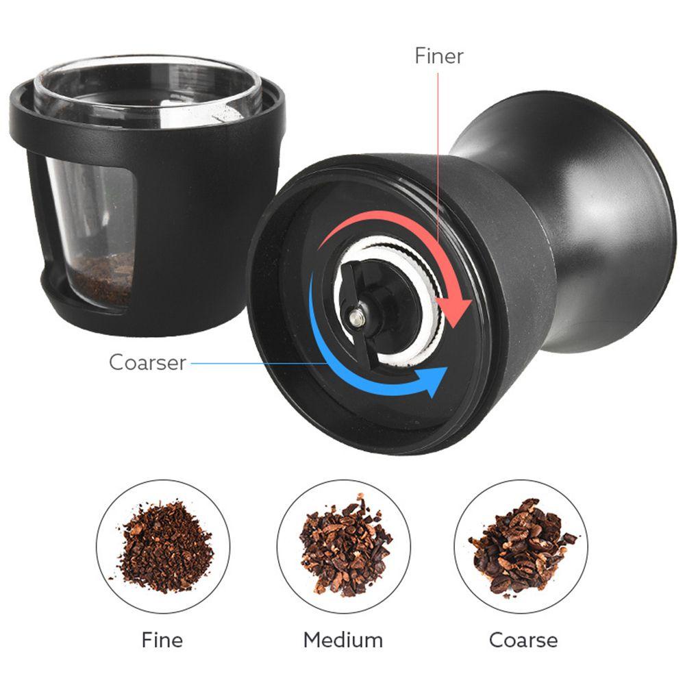 Solighter Penggiling Kopi Manual Alat Dapur Espresso Grinder Burr Grinders Adjustable Knob Setting