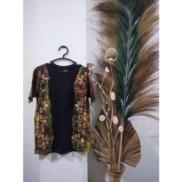 kaos oblong lengan pendek sasirangan