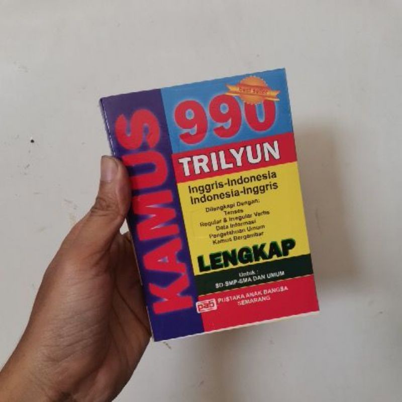 

Kamus lengkap bahas Inggris 990 Trilyun