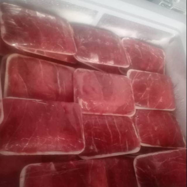 

Slice beef tenderloin.