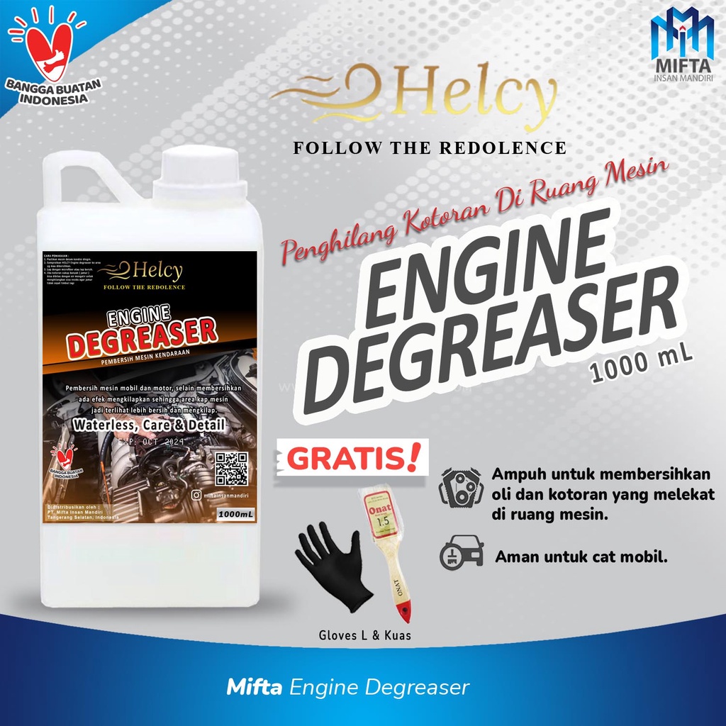 PEMBERSIH MESIN KENDARAAN / HELCY ENGINE DECERASER REFILL 1 LITER
