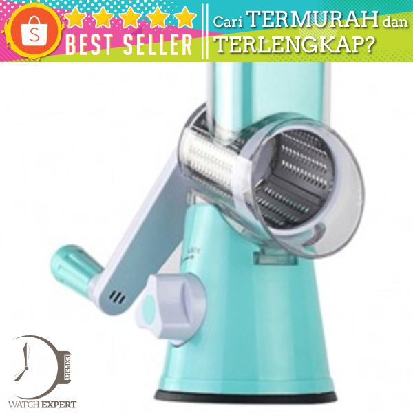 Alat Parut Sayuran Round Blades Slicer - CW83651 - Blue