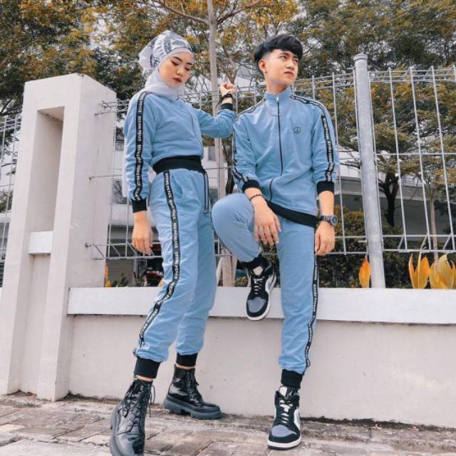 Geso x Seeing Peace - Jaket Light Blue