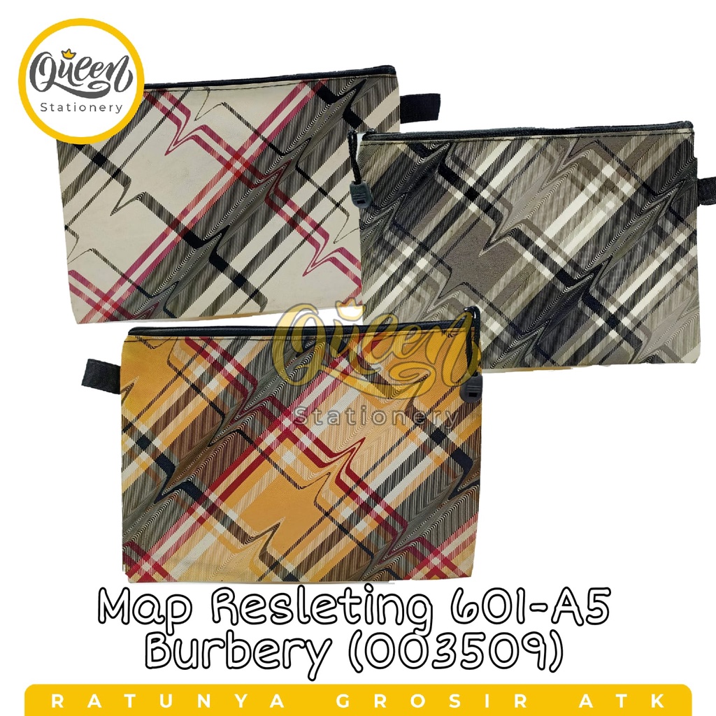 

1 PCS MAP RESLETING 601-A5 BURBERY (003509) / FILE ORGANIZER / TEMPAT PENSIL