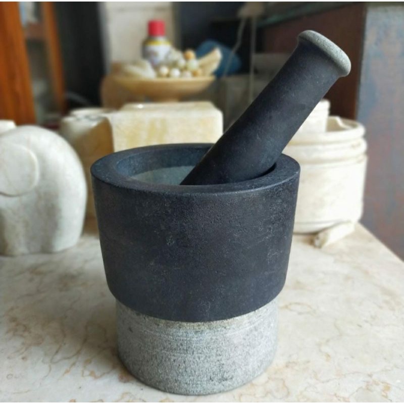 Lumpang Alu Batu Granit Alam