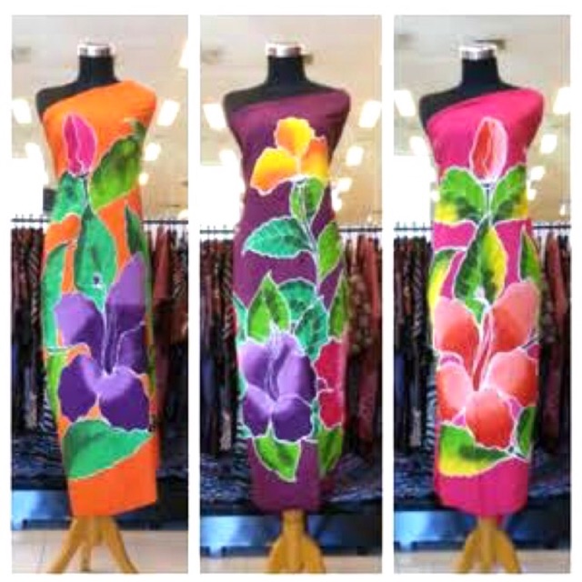 Kain Sarong Pantai Bali Tebal motif Bunga Lumba Lumba Oleh oleh khas Bali