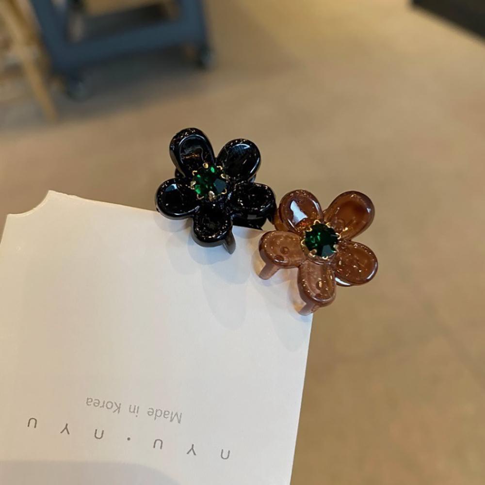 Agustinina Flower Hair Claw Lucu Wanita Korea Mutiara Hadiah Jepit Rambut