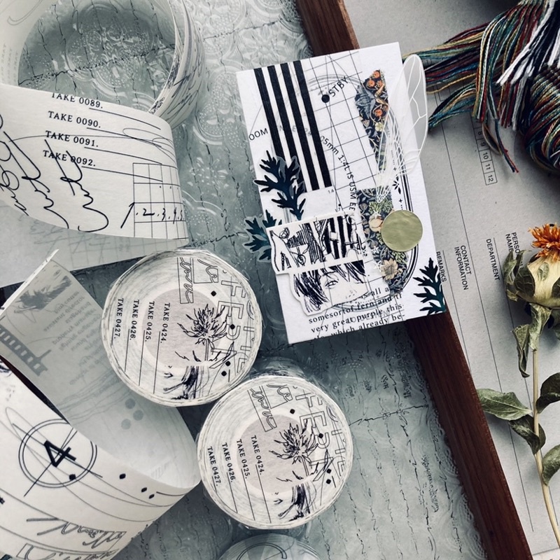 

[Sample] Somesortof.fern The Movie Script Washi Tape & Tracing Paper Roll