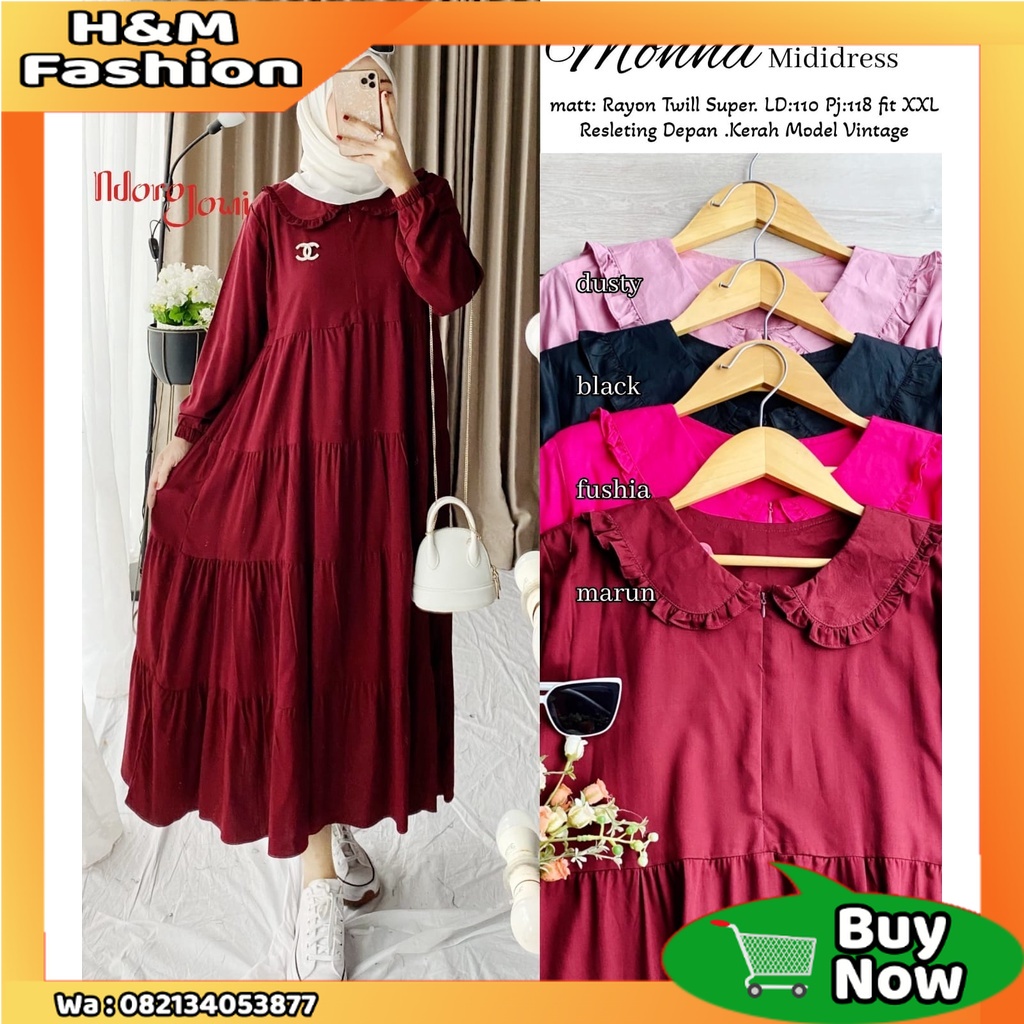 Baju Gamis Monna Mididress