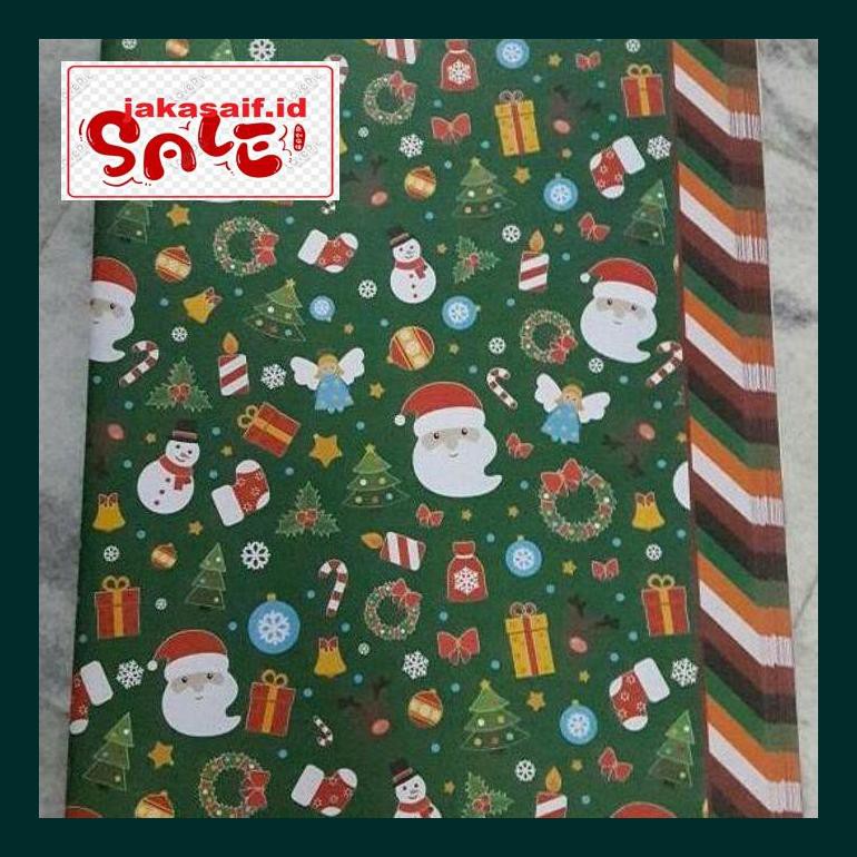 

Perlengkapan Natal -Ty- Kertas Kado Sansan Wawa 2309 "Natal / Christmas" 790Natt