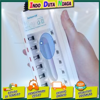 IDN - DOUBLEPOW CHARGER BATERAI 6 SLOT FOR AA AAA NI-MH NI-CD - DP-U06