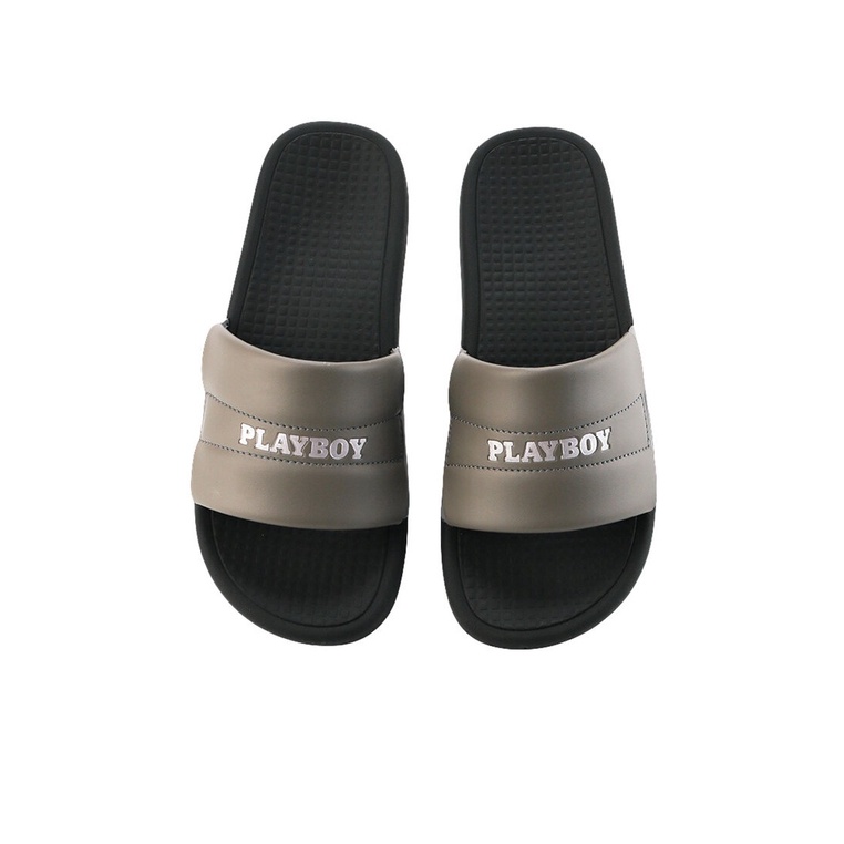 SANDAL SLIDE PLAYBOY PRIA ORIGINAL CASUAL BRANDED ASLI ABU-ABU PL22