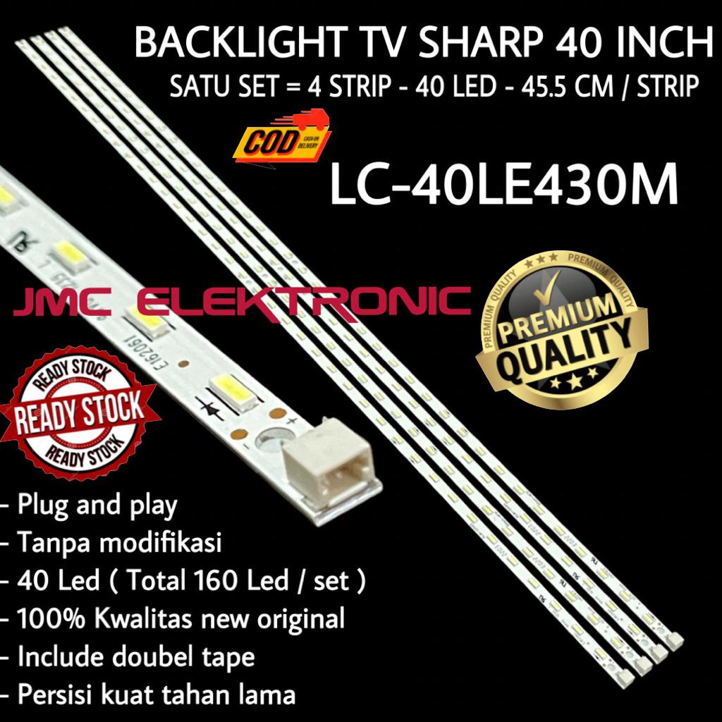 BACKLIGHT TV LED SHARP 40 INC LC 40LE430 40LE430M LC-40LE430 LC-40LE430M LC40LE430 LC40LE430M LAMPU LED BL 40IN INCH