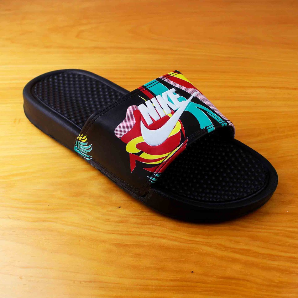 Sandal Slide Pria Benassi Flip Flop Sendal Distro Terbaru Nik