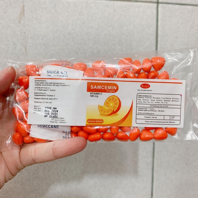 Samcemin vitamin C 100mg isi 100 tab