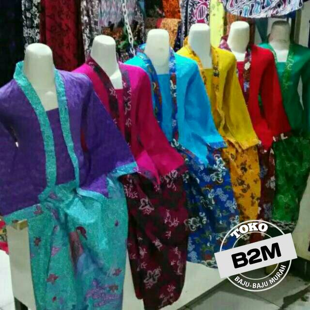 SERAGAM Kebaya Kutu Baru 1~12th Kutubaru Lengan Panjang Rok Panjang Setelan Toko Pakaian Anak B2M