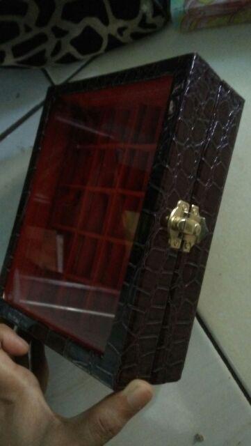 Kotak Cincin Tempat Perhiasan Dan Batu Akik Isi 20