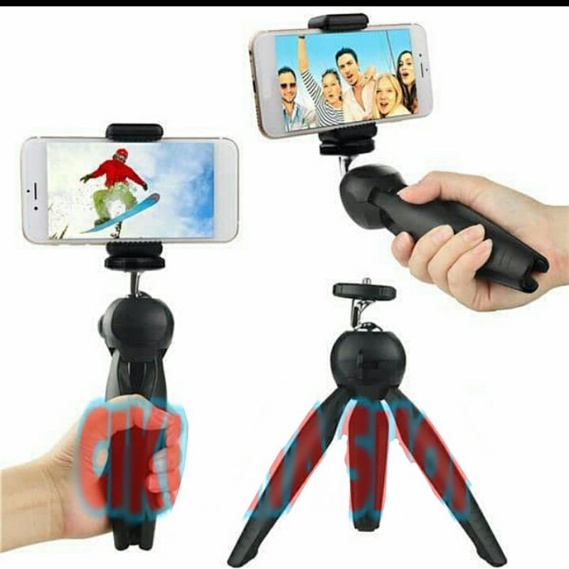 Tripod Mini Multifungsi Kaki 3 Warna Hitam tripodcp