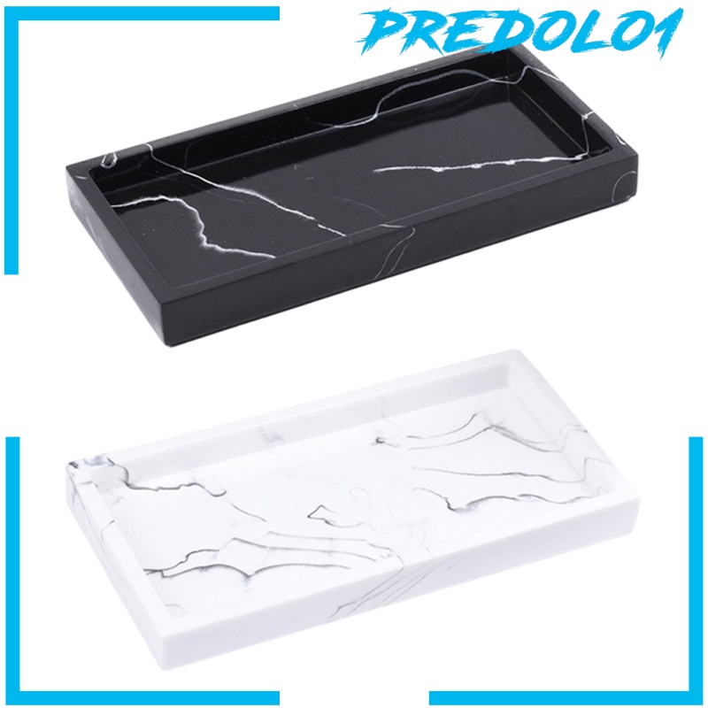 [PREDOLO1] Marble Storage Tray Washroom Vanity Tray Jewelry Dish Bathtub Serving Tray