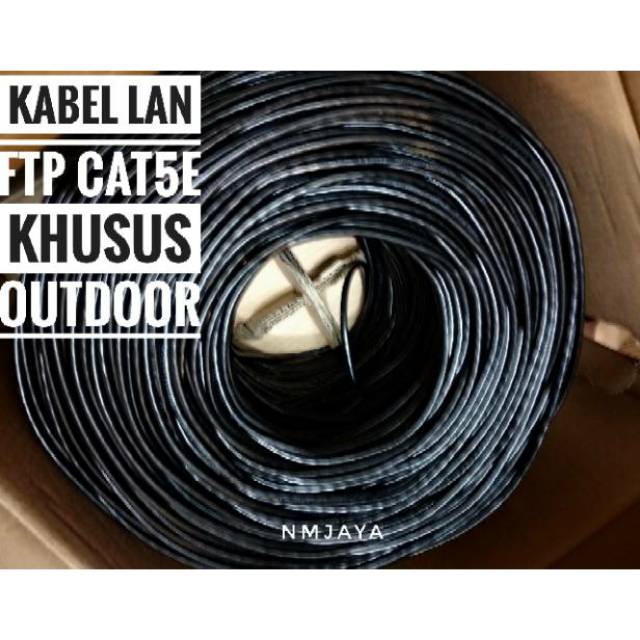 Kabel Lan Ftp Cat5e 50Meter khusus outdoor [tanpa crimping]