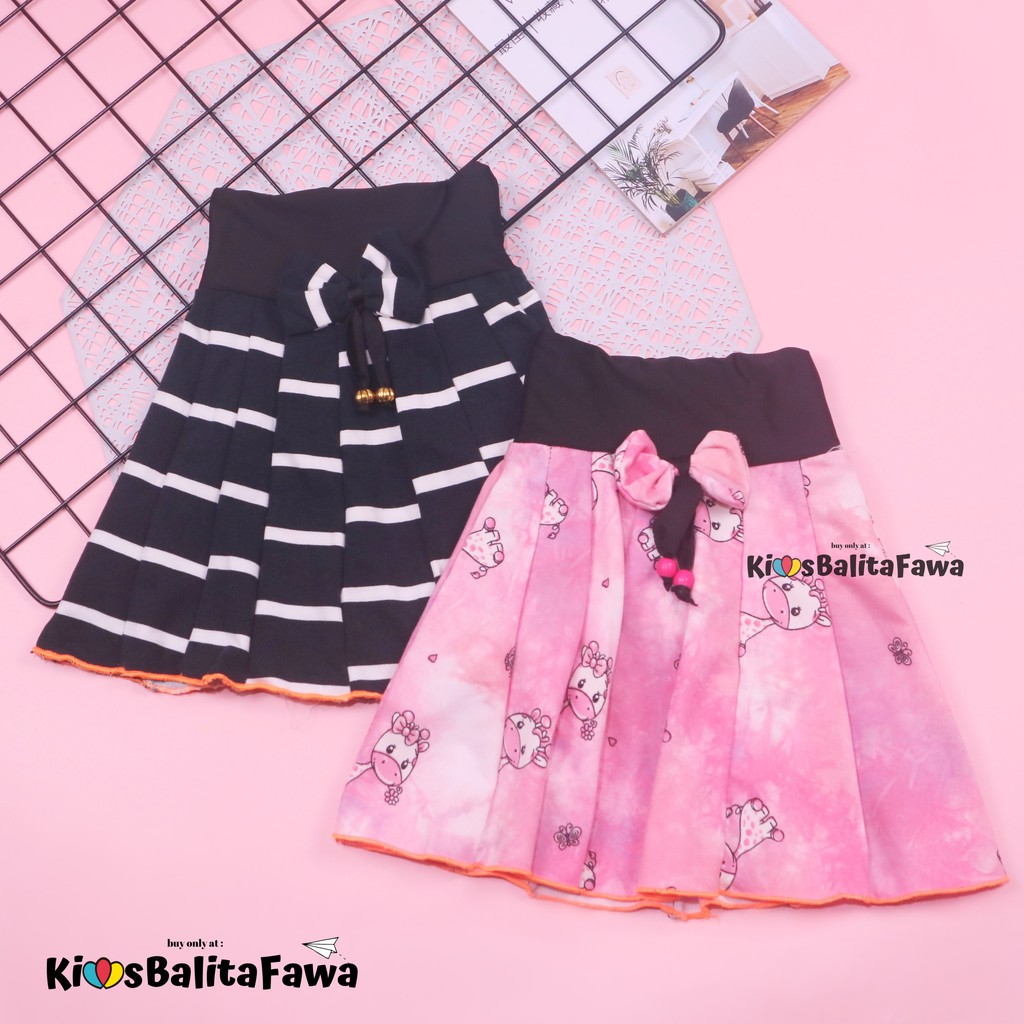 MOTIF Rok Pita Bianca uk 2-10 Tahun / Rok Motif Anak Perempuan Cewek Murah Skirt Bawahan Pendek Adem