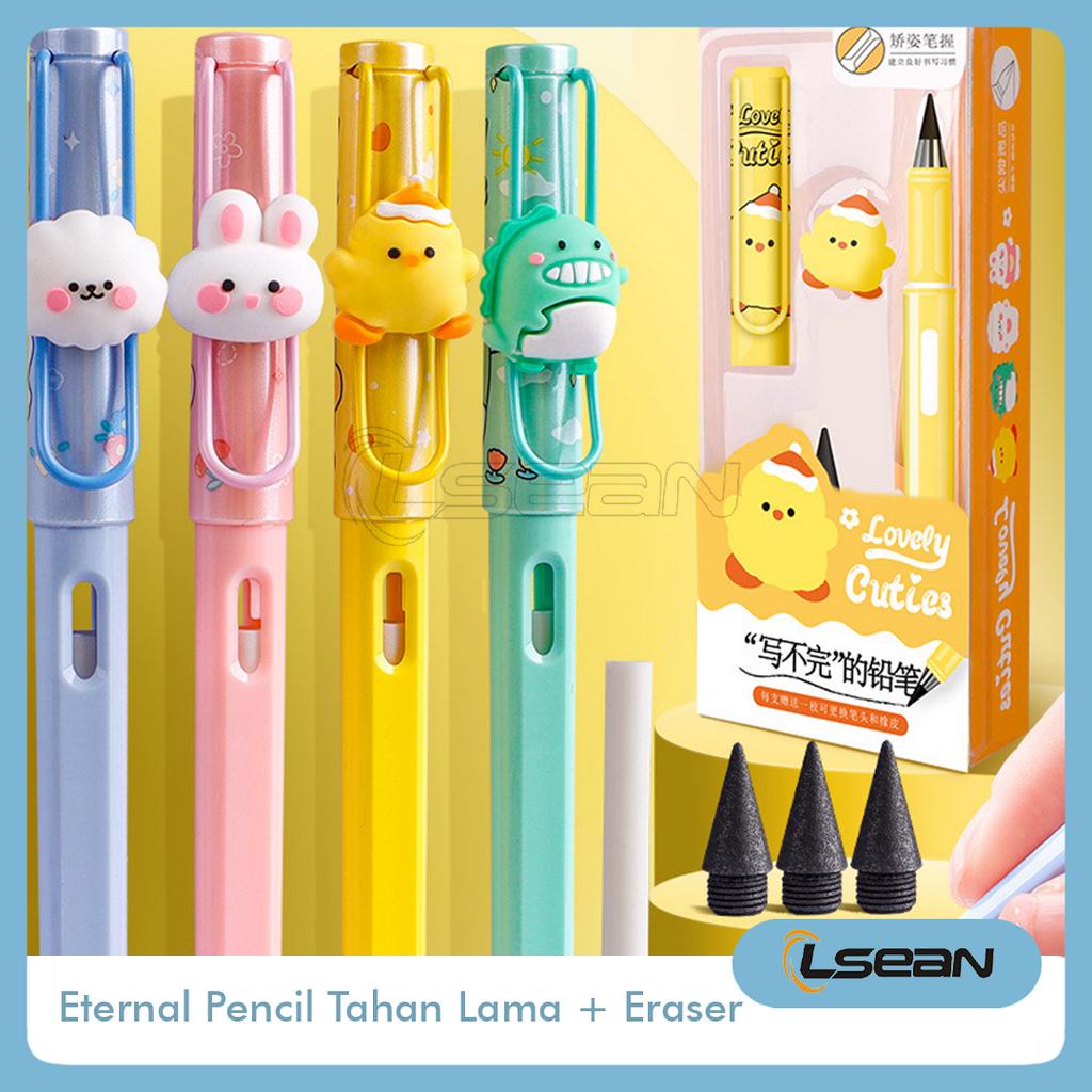 Magic Eternal Pen Pulpen Ajaib Abadi Motif Boneka Karakter Lucu