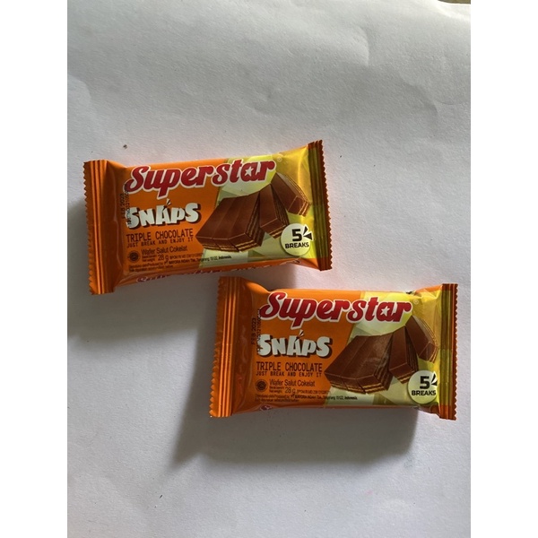 

Superstar Snap Triple chocolate Wafer Salut Cokelat 28g