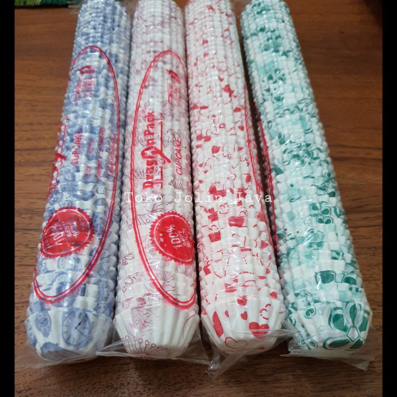 

1 bks kertas corn flakes FLORAL / mini cupcake warna random