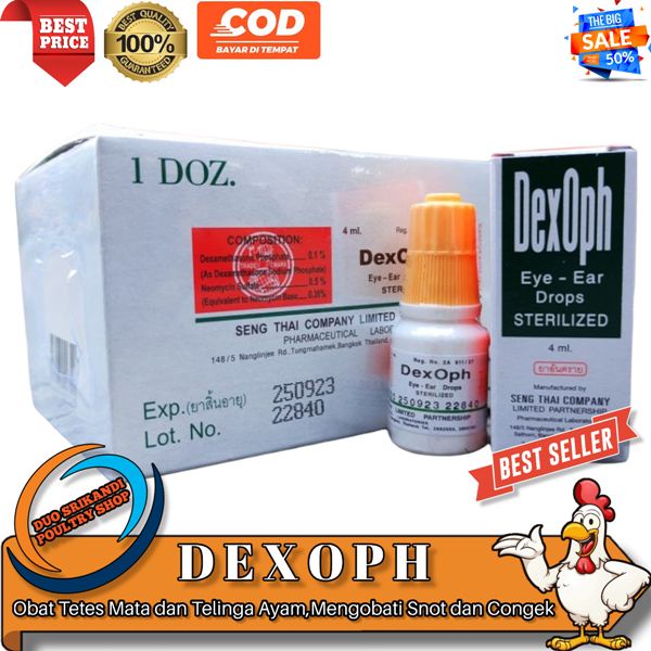 Dexoph obat mata telinga untuk hewan/ayam