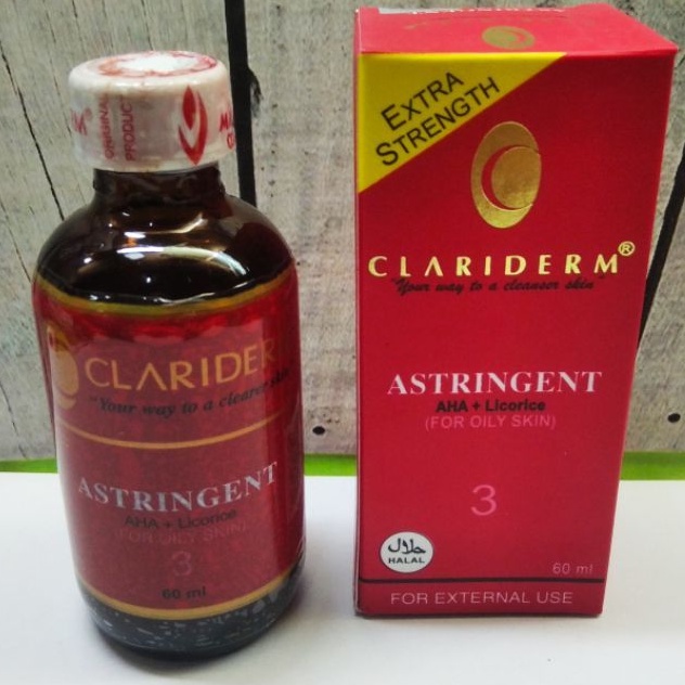 TONER CLARIDERM ASTRINGENT/ALKOHOL CLARIDERM MURAH
