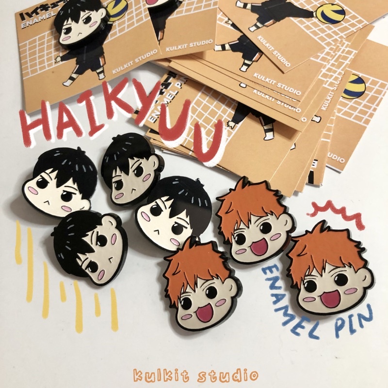 HAIKYU anime enamel pin by kulkit