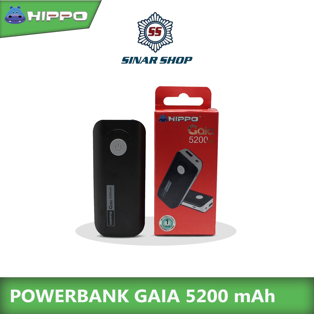 Powerbank Hippo Gaia 5200 mAh - Garansi Resmi