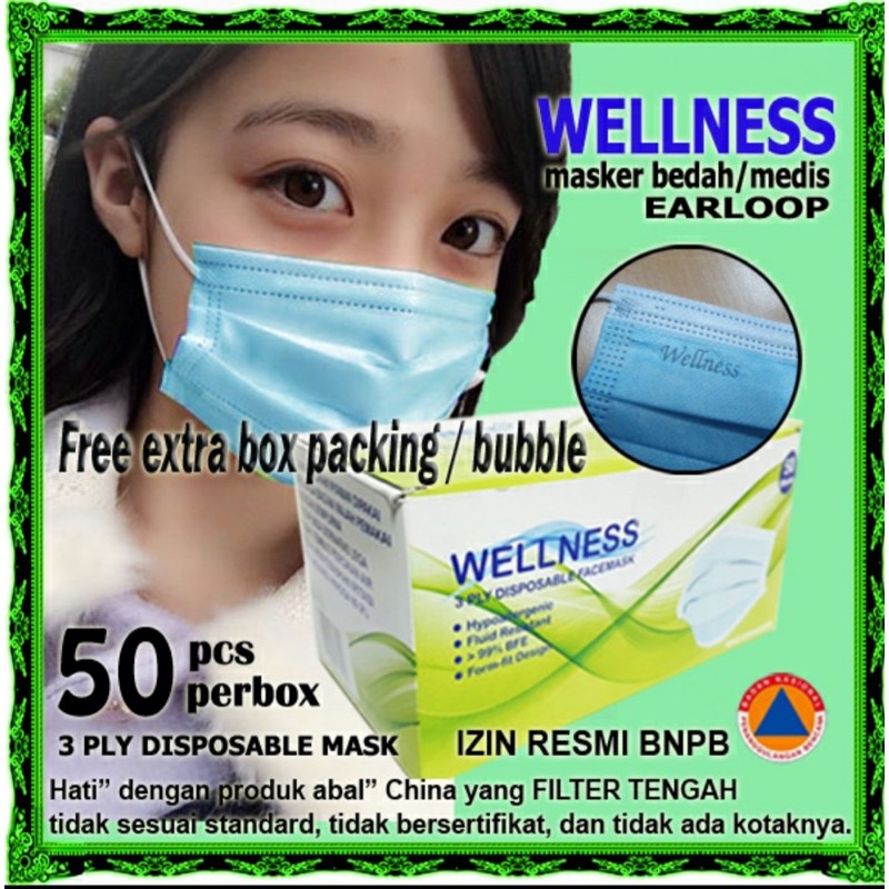 Masker Kesehatan Wellness 3ply