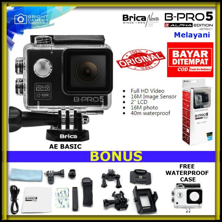 Action Camera Brica Bpro 5 Alpha Edition Basic - Black Garansi 1 Tahun