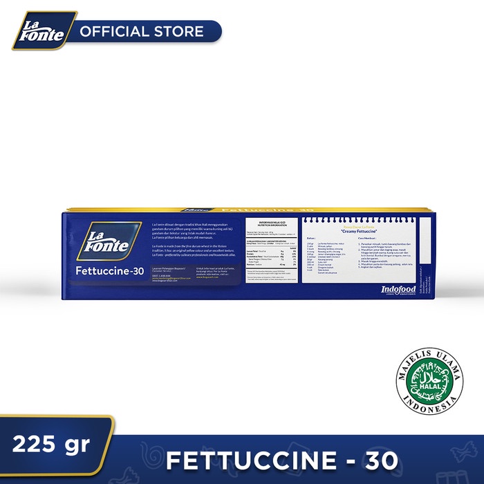 

PASTA-ANEKA- 1 PC - LA FONTE FETTUCINE 225GR -ANEKA-PASTA.