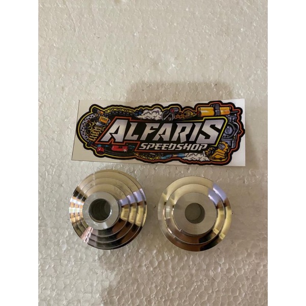 TUTUP GEAR BOX HONDA ALMUNIUM CNC BOSHING TROMOL DEPAN HONDA BEAT VARIO SCOOPY SPACY BEAT STREET ALMUNIUM CNC 1 SET SEPASANG