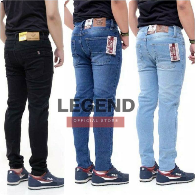 CELANA PANJANG JEANS PRIA COWOK Stretch MELAR NGARET BAGUS TOP